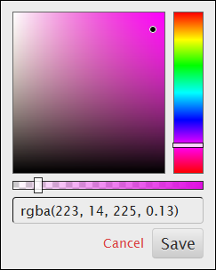 color selector dialog