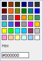 old color picker control dialog